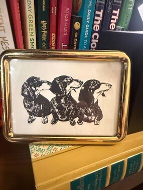 Gold Frame Dachshund Art Print